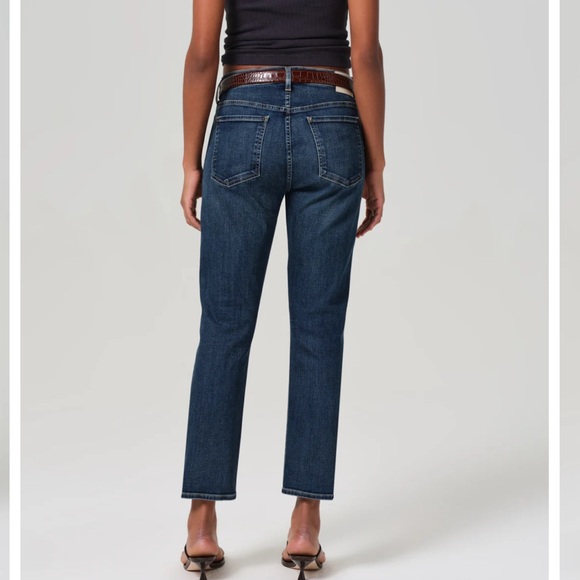 Citizens of Humanity Emerson Slim Boyfriend dark blue distressed jeans size 30 - Picture 14 of 15